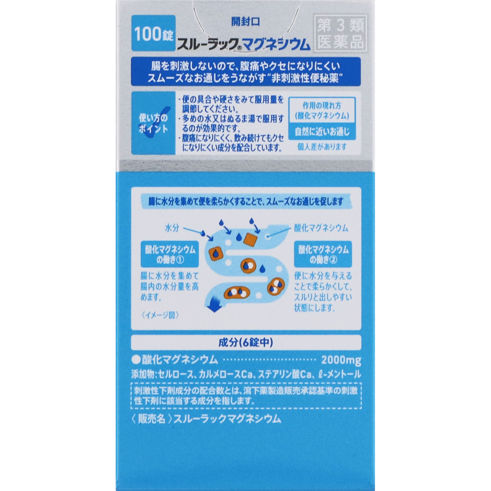 スルーラックマグネシウム 100錠 (樹脂容器入り) 2個セット 第３類医薬品