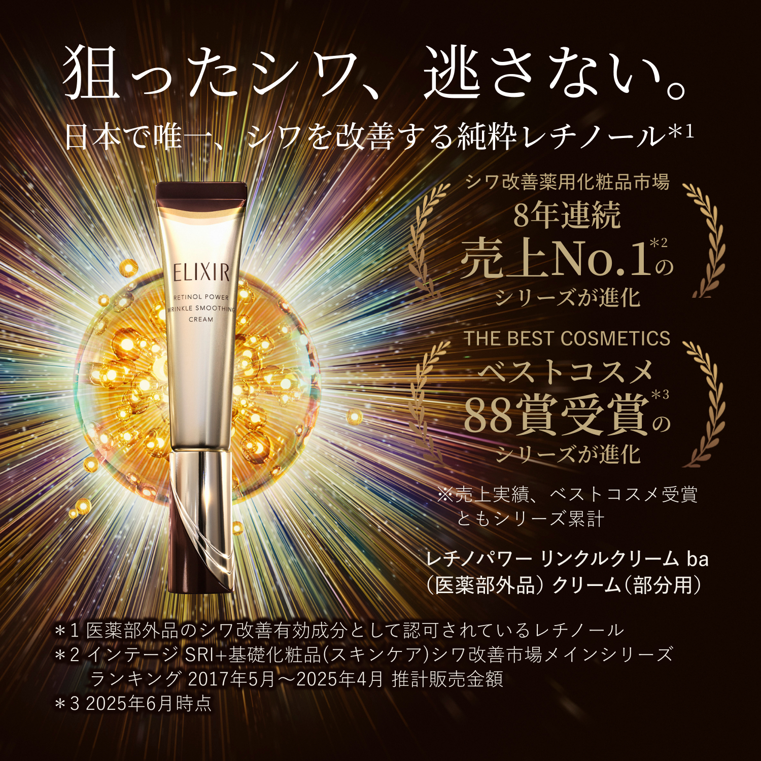 エリクシール シュペリエル レチノパワー リンクルクリーム ba