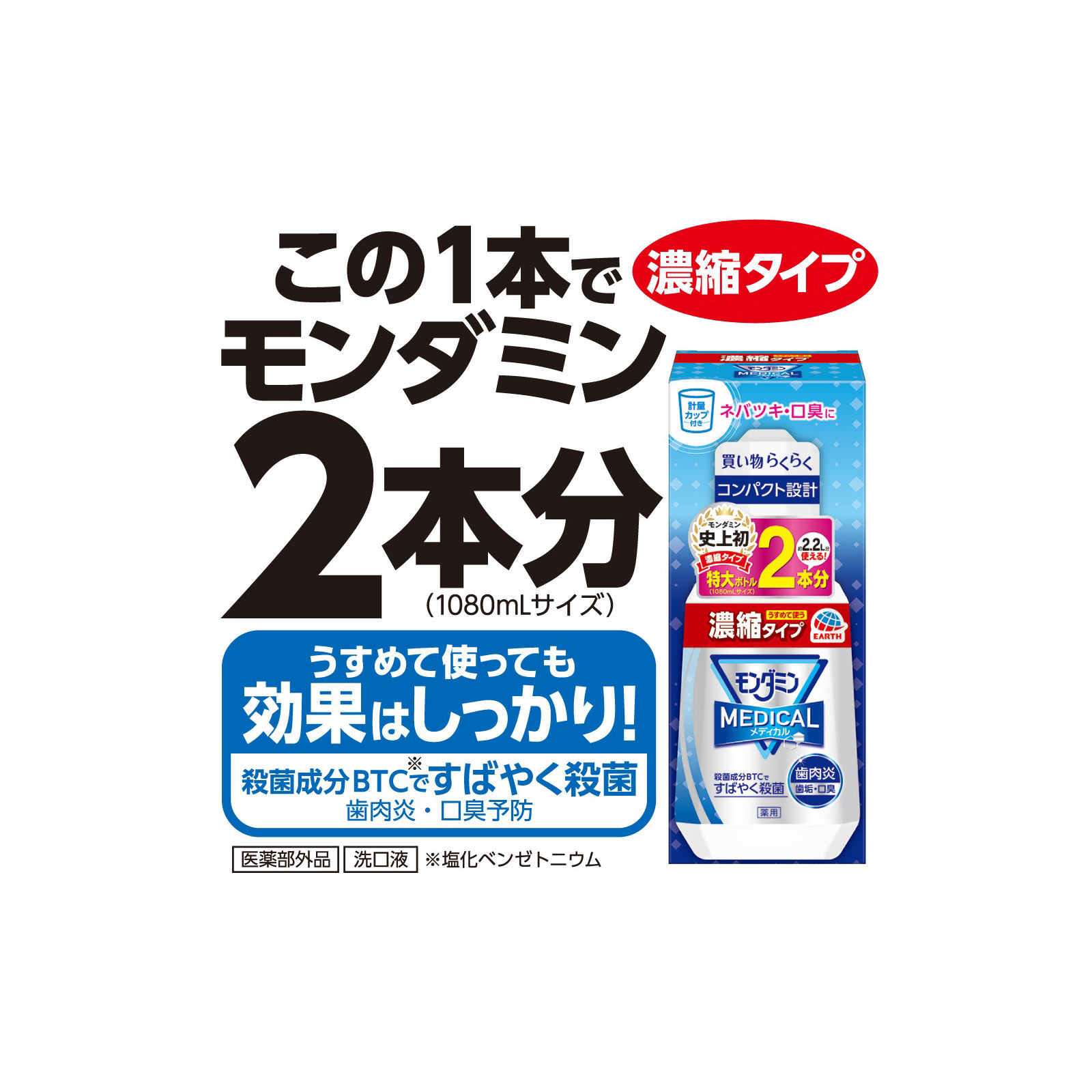 モンダミン メディカル 濃縮タイプ 220mL 【医薬部外品】