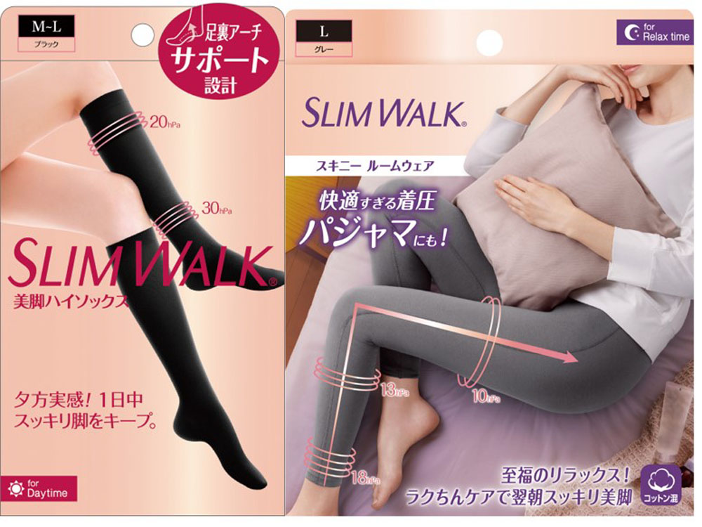 スリムウォーク 美脚ハイソックス SLIMWALK