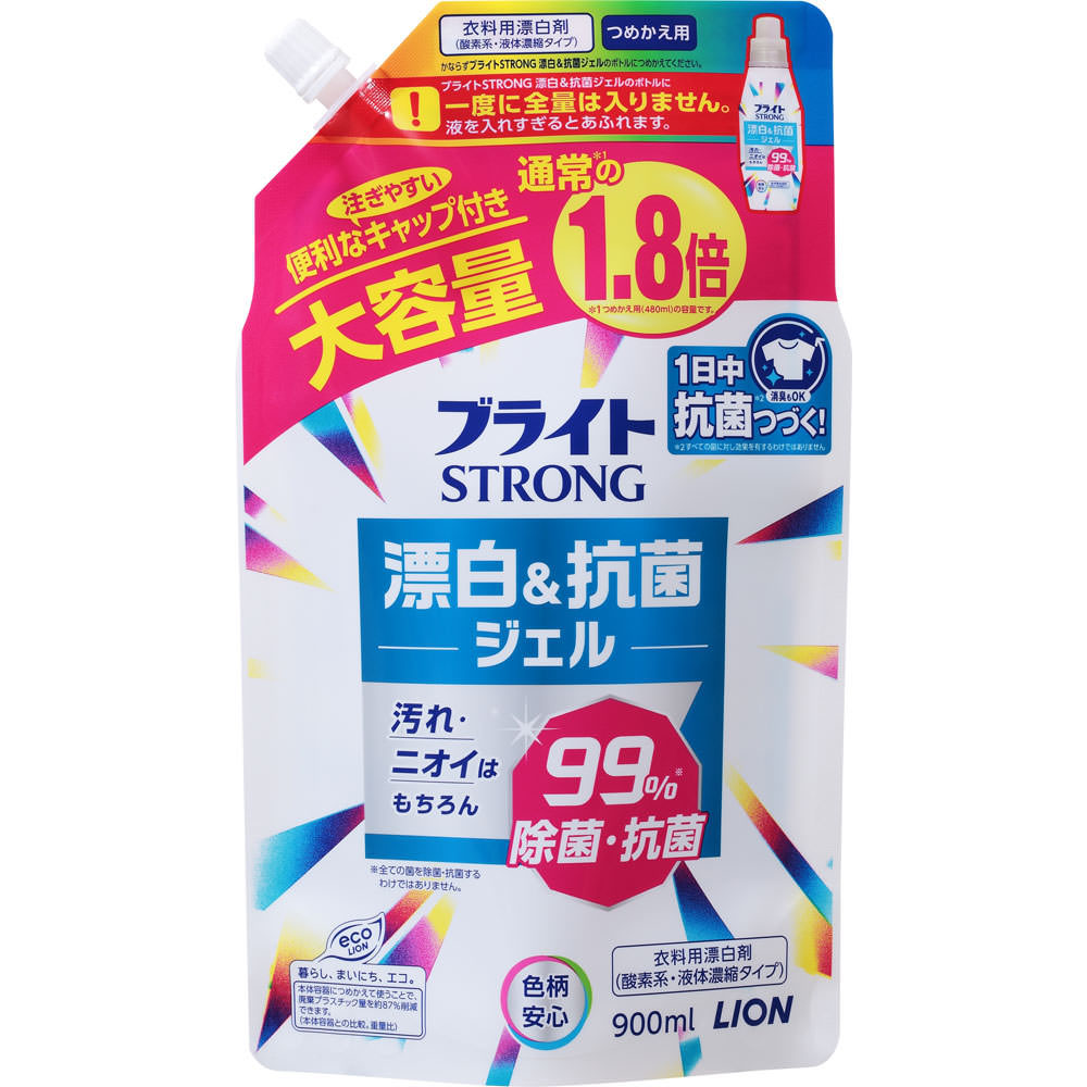 ブライトＳＴＲＯＮＧ 漂白＆抗菌ジェル つめかえ用大: 日用雑貨