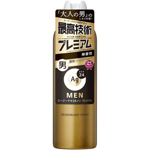 エージーデオ24メン メンズデオドラントスプレー プレミアム (無香性) LL  180g 【医薬部外品】