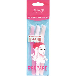 プリペア 眉そり用 3本