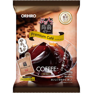 ぷるんと蒟蒻ゼリープレミアムカフェ コーヒー味  200g（20g×10個）
