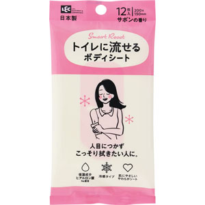 ＳＲＴ女性用流せるボディシートサボン  12枚