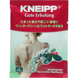 クナイプグーテエアホールング バスソルト ウィンターグリーン＆ワコルダー  40g 【医薬部外品】