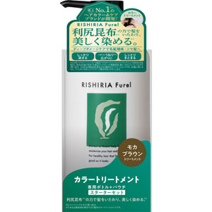 ＲＩＳＨＩＲＩＡ Ｆｕｒｅｌ カラートリートメント 専用ボトル・詰め替え用パウチセット  1セット モカブラウン