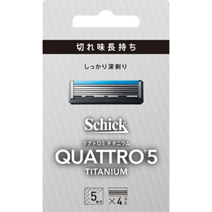 シック クアトロ5 チタニウム 替刃  4個