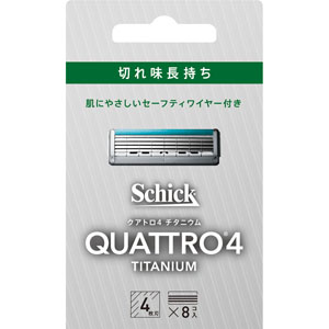シック クアトロ4 チタニウム 替刃  8個