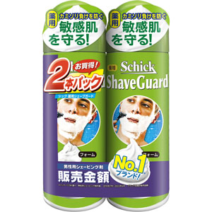 シック 薬用シェーブガード シェービングフォーム ダブルパック  200g×2本 【医薬部外品】