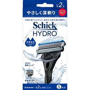 シック ハイドロ 普通肌 ホルダー（本体＋刃）  本体＋刃2個