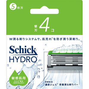 シック ハイドロ 敏感肌 替刃  4個