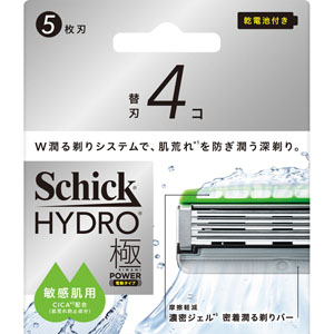 シック ハイドロ極パワー 敏感肌 替刃  4個