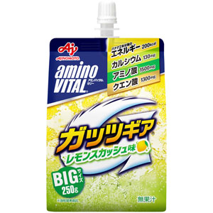 「アミノバイタル」ゼリードリンク「ガッツギア」レモンスカッシュ味  250g