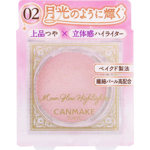 キャンメイク ムーングロウハイライター  1個 ムーングロウピンク 02