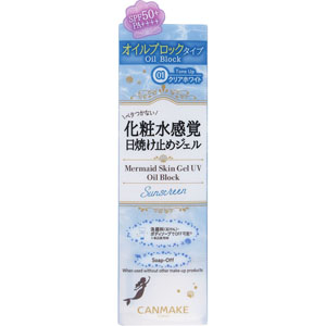 キャンメイク マーメイドスキンジェルUV(オイルブロック) 40g クリアホワイト 01