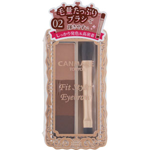 キャンメイク フィットスタイラーアイブロウ  1個 マロンブラウン 02