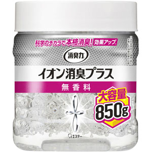 消臭力クリアビーズ イオン消臭プラス 大容量 本体 無香料  850g