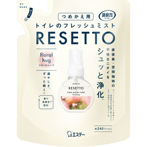 消臭力 トイレのフレッシュミスト ＲＥＳＥＴＴＯ つめかえ フローラルハグ  50mL