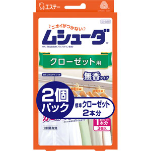 ムシューダクローゼットＲ 無香パック  3個×2個