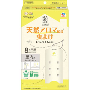 マモルームエッセンス 虫よけ吊るタイプ レモンライムの香り 8ヵ月用  1個