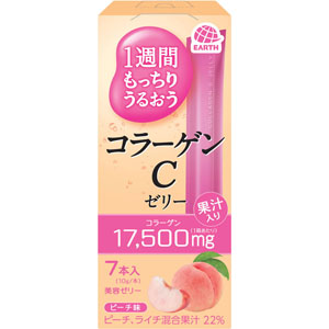 1週間もっちりうるおうコラーゲンCゼリー ピーチ  10g×7本