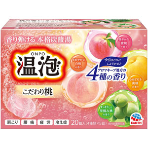 温泡 こだわり桃  40g×20錠（4種類×5錠）　 【医薬部外品】