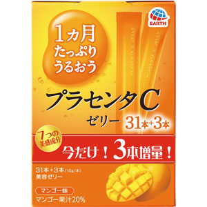１ヵ月たっぷりうるおうプラセンタＣゼリー マンゴー味  340g（10g×34本）