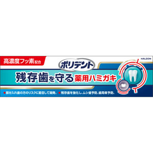 ポリデント 残存歯を守る薬用ハミガキ  100g 【医薬部外品】