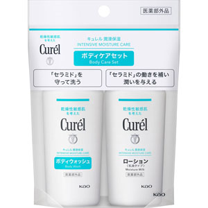 クリスマスファッション キュレル 1セット ミニセット ボディウォッシュ＆ローション ボディソープ