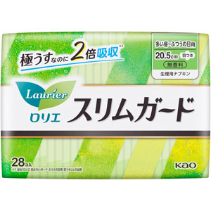 ロリエ スリムガード 多い昼～ふつうの日用 羽つき  28個　 【医薬部外品】