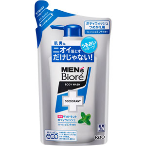 メンズビオレ 薬用デオドラントボディウォッシュ フレッシュなミントの香り つめかえ用  380mL 【医薬部外品】