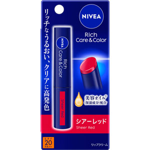 ニベア リッチケア&カラーリップ  シアーレッド
