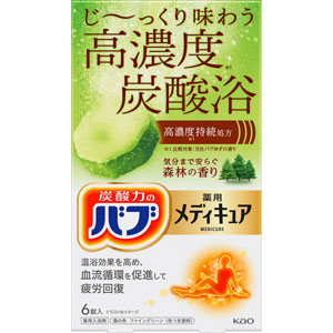 バブ メディキュア 森林の香り  70g×6錠 【医薬部外品】