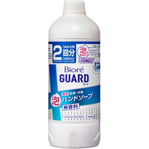 ビオレガード薬用泡ハンドソープ無香料 つめかえ用  400mL 【医薬部外品】