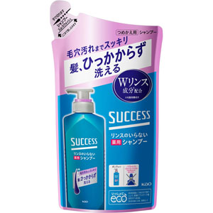 サクセス リンスのいらない薬用シャンプー スムースウォッシュ つめかえ用  320mL 【医薬部外品】