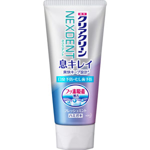 クリアクリーンNEXDENT(ネクスデント)息キレイ フレッシュミント(薬用ハミガキ) 110g 【医薬部外品】