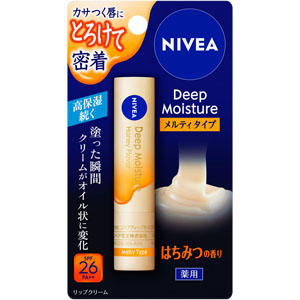 ニベア ディープモイスチャーリップ メルティタイプ はちみつの香り  2.2g  【医薬部外品】