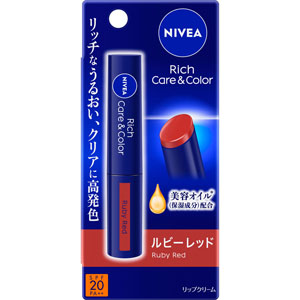 ニベア リッチケア&カラーリップ  ルビーレッド