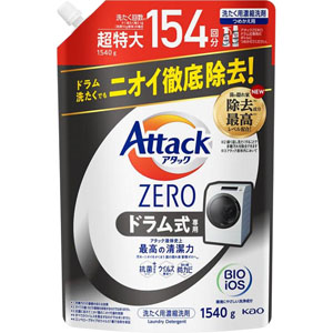 アタックZERO ドラム式専用 超特大 詰替 梱販売用 (1540g*6個入) アタックゼロ（Attack ZERO） ドラム式専用 詰め替え 超特大