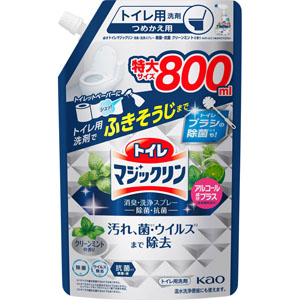 トイレマジックリン消臭・洗浄スプレー 除菌・抗菌 つめかえ用  800mL