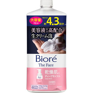 ビオレ ザフェイス 泡洗顔料 ディープモイスト つめかえ用 大容量  700mL