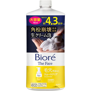 ビオレ ザフェイス 泡洗顔料 スムースクリア つめかえ用 大容量  700mL