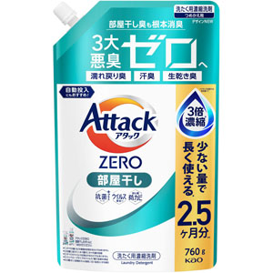 アタックZERO 部屋干し つめかえ用 760g