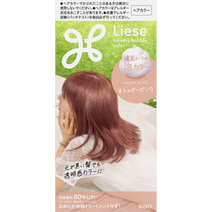 リーゼ 泡カラー  1個　シュガーピンク 【医薬部外品】