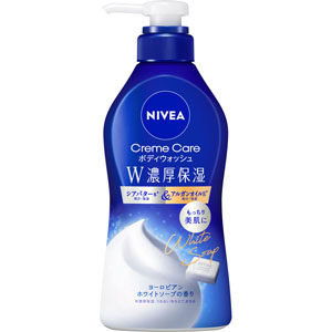 ニベア クリームケアボディウォッシュ W濃厚保湿 ヨーロピアンホワイトソープの香り ポンプ  460mL