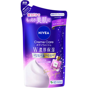 ニベア クリームケアボディウォッシュ W濃厚保湿 パリスリッチパルファンの香り つめかえ用  340mL