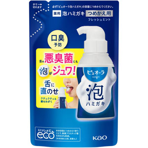 ピュオーラ 泡ハミガキ フレッシュミント つめかえ用 100mL 【医薬部外品】