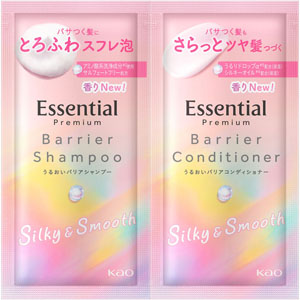 エッセンシャル プレミアム うるおいバリアシャンプー&コンディショナー シルキー&スムース ピロー  1セット