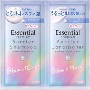 エッセンシャル プレミアム うるおいバリアシャンプー&コンディショナー グロウ&モイスト ピロー  1セット